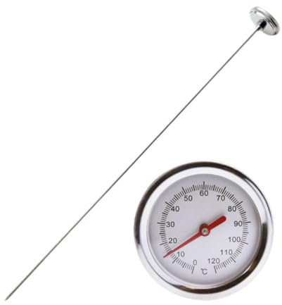 Thermomètre de Sol, Thermomètre à Compost, Thermomètre de Compost En Acier Inoxydable, Outil de Jardinage de Haute Précision pour Planter Des Plantes Le Compostage Du Sol, Compostage Maison et Jardin