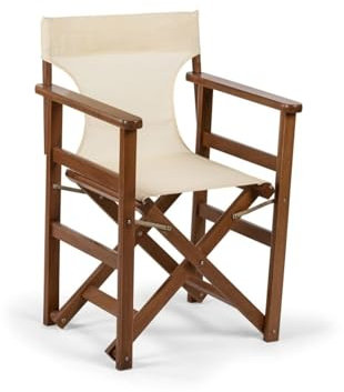 Handgefertigter Holz-Klappstuhl für den Außenbereich, Terrasse, Regiestuhl, tragbarer und langlebiger faltbarer Stuhl für Camping und Outdoor-Aktivitäten