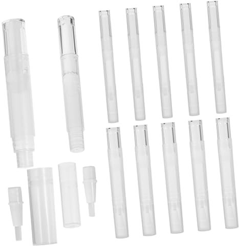 ADOCARN 12pezzi Penne Vuote Per Olio Per Unghie Compatte Design Elegante Tubetti Vuoti Per Lucidalabbra e Vernice Per Ricarica Olio Nutriente Per Cuticole e Altri Liquidi