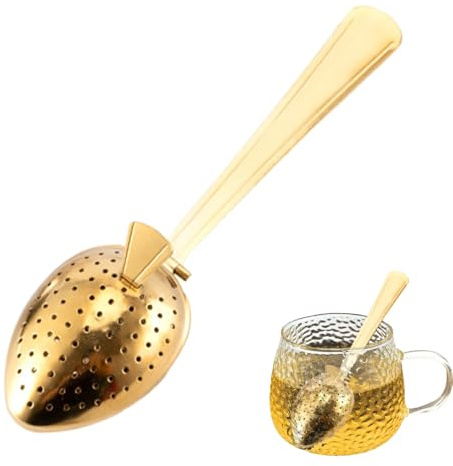 Cuillère À Infuser Le Thé En Acier Inoxydable - Cuillère À Infuser Le Thé En Vrac Avec Long Manche, Cuillère À Infuser Le Thé En Vrac Réutilisable En Acier Inoxydable Pour Le Thé Et Le Café Naturels