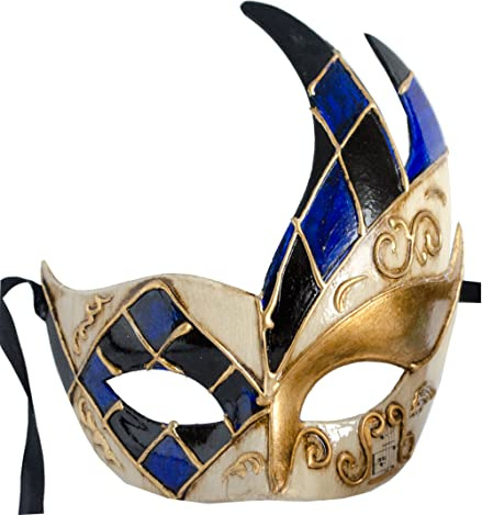 Lanna msk Handgefertigte Venezianische Maske Augenmaske Colombina Ballmaske Karneval Damen und Herren