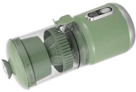 STOBAZA Extractor de Eléctrico Portátil con Separador de Pulpa Exprimidor de Cítricos para Limón Naranja y Pomelo Fácil Limpieza y Diseño Compacto para Hogar y Viaje