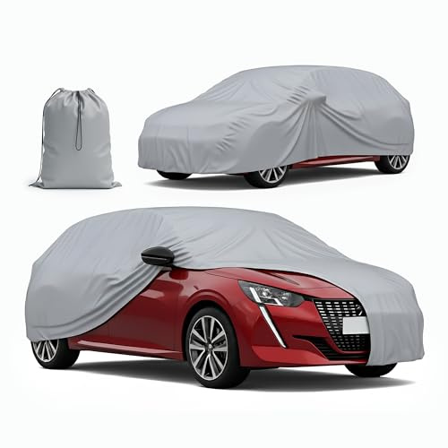 MOTOS Auto Abdeckplane Größe S – 390 x 160 x 119 cm, Autogarage Abdeckung, Ganzjähriger Hagelschutzplane Auto, 100% Wasserdicht, UV- und Temperaturbeständig, Einfach zu Reinigen, Inkl. Tasche