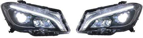 OneTrend Faro Anteriore Per Benz Per CLA W117 2013-2019 Fari Anteriori Full LED DRL Dynamic Signal Lamp Gruppo Ottico Anteriore Gruppo Fari Anteriori(For EU Ve*rsion,For xenon)