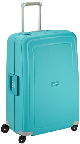 Samsonite S'Cure - Hartschalenkoffer 75 cm Groß - Trolley Koffer mit 4 Rollen, TSA-Schloss, Leicht - 102 L - Blau (Aqua Blue)