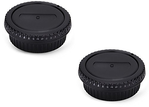 JJC Tapa de Cuerpo + Tapa del Objetivo de Cámara para Canon EOS DSLR & Canon EF/EF-S Mount Objetivo (Conjunto de 2)