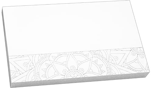 Haftnotizen Mandala Notes 125 x 75 - 1 Stück, weiß