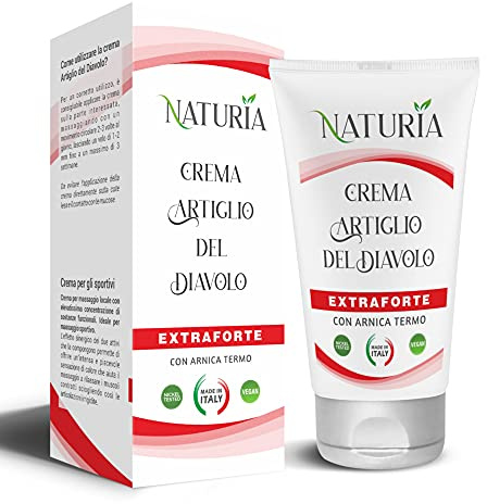 ARTIGLIO DEL DIAVOLO E ARNICA FORTE NATURALE - CREMA RISCALDANTE - Made in Italy-100ml - per favorire il benessere muscolare e articolare