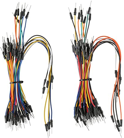 BOJACK 130 Pcs Flexible Breadboard Jumper Wires