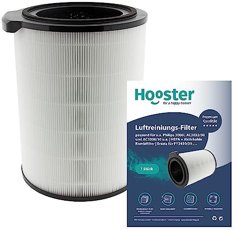 1 Filter passend für Philips 3000i Luftreiniger AC3033/30 und AC3036/10 u.a. | HEPA + Aktivkohle Kombifilter | Ersatz für FY3430/30