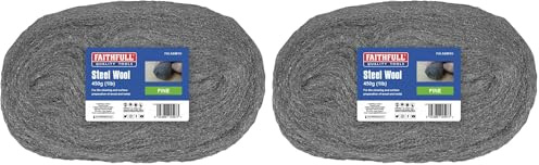 Faithfull ASW1O Steel Wool 450G 0 Fine (Pack of 2)