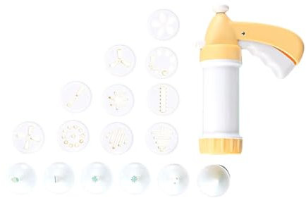 susiodeu Estrusore per siringa per pasticceria, durevole, antiruggine, antiaderente, abilità di cottura con utensili da cucina, set di pistole per decorare torte, ABS