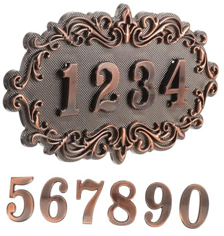 Yardenfun Hausnummernschild Im Retro-stil Adressschild Für Die Haustür Adressschilder