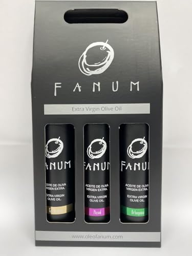 ESTUCHE REGALO ACEITE DE OLIVA VIRGEN EXTRA FANUM - 3 VARIEDADES -