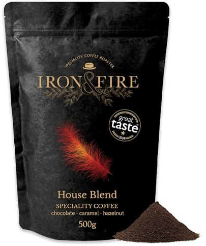 House Blend Speciality Coffee Cafetiere/French Press Grind 500g - Rich South American Single-Origin, Nutty and Chocolate Notes, Medium-Dark Roast, Perfect for French Press & Versatile Brewing