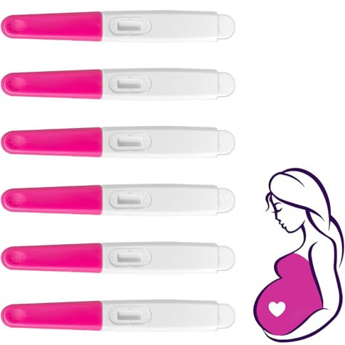 6 Stück Schwangerschaftstest,Schwangerschaftstest Frühtest,Pregnancy Test,Frühtest Schwangerschaft,Frühschwangerschaftstest,Über 99% Genauer Fruchtbarkeitstest, Pregnnacy Test