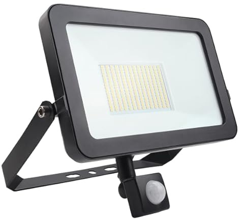 Lumineux LED Floodlight, 10W-80W, PIR Motion Sensor, 40,000 Hours Lifespan (50W PIR)