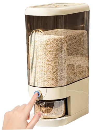 Distributore di riso da 10 kg contenitore di riso sigillato secchio di distributore di cereali a capacità a prova di umidità per casa