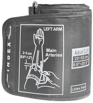 EIHI Pressione misuratore braccio Bracciale pressione Bracciale Misuratore Pressione 22-52 cm Portatile Bracciale Misuratore Pressione per Adulti, Compatibile con Maggior Parte Modelli