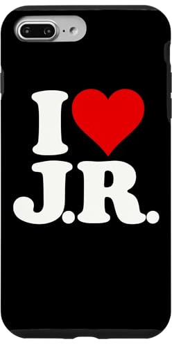 I LOVE HEART J.R. JR J R INITIALS MONOGRAM NAME Case for iPhone 7 Plus/8 Plus