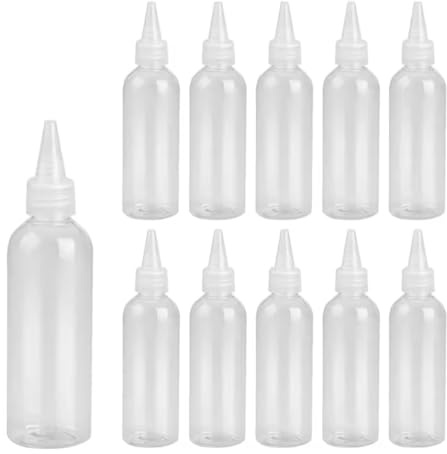 Anicy 10 Stück Spritzflasche 100 ml - Laborflasche mit Schmaler Pipette aus Kunststoff, Dosierflasche, Waschflasche Squeeze