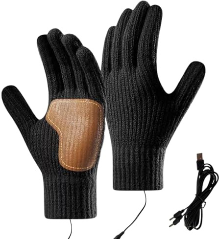 Generisch Guanti riscaldanti invernali USB compatibili con touch screen – Guerra manuale – Riscaldamento non slip – Supporto per riscaldamento | Donne fredde sci sport escursionismo viaggio freddo