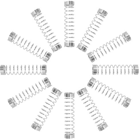 Alipis 50 pièces Ressorts de Compression Stylo à Bille Fil 04 x 45 x 18 Acier Ressort Pression Remplacement pour Écriture Bureau École