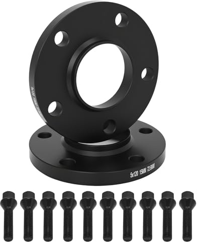 NTLTPYY Wheel Spacers Hubcentric 15mm Alloy Wheel Spacers For BMW 3 Series E36/E46/E90/E92 5x120 72.6