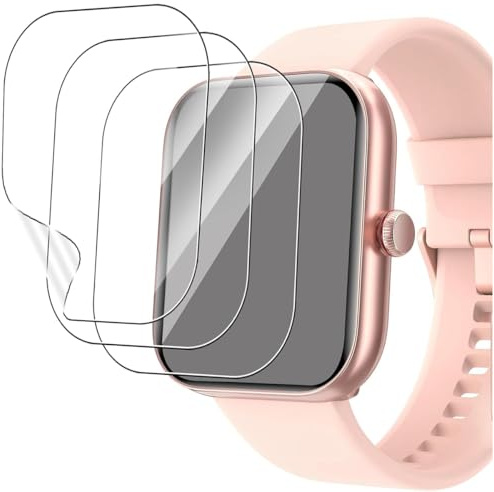 Stejnhge Pellicola idrogel 5pcs per Blackview Smartwatch R50 1.85, HD Trasparente TPU Pellicola Protettiva Morbida Protezione Schermo
