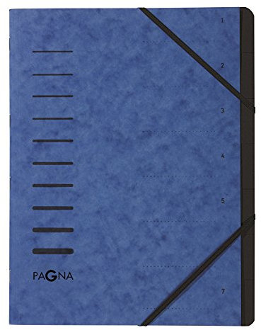 Pagna 40058-02 Ordnungsmappe, 7-teilig, 1-7, blau, 1 Stück