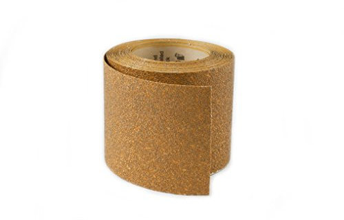 Karebac RHW40 PSA Stick-On 40 Grit Gold Heavyweight E-Weight Aluminum Oxide Sandpaper Roll, 4-1/2 x 10 yd