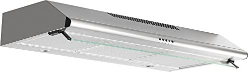 Campana extractora Airlux AHC840IX – Campana extractora – ancho 80 cm – Flujo de aire máximo (en m3/h): 345 – Nivel de ruido Decibel mini. / Máx. (en dBA): 52/68