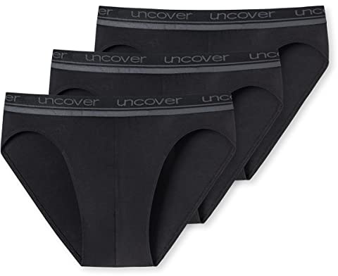 Uncover by Schiesser - Rio Slip/Unterhose - 3er Pack (M Schwarz)