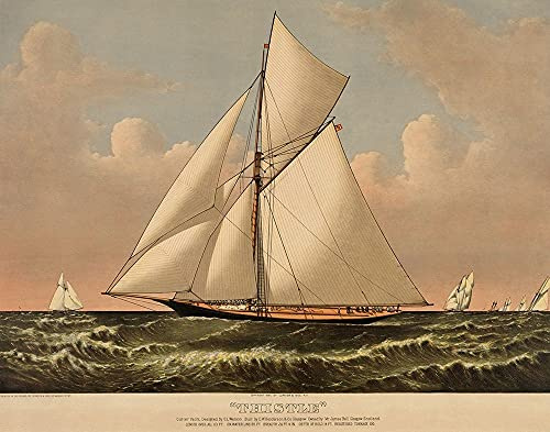 Thistle: cutter yacht, 1887 by Unknown - 14x11 Art Print Poster