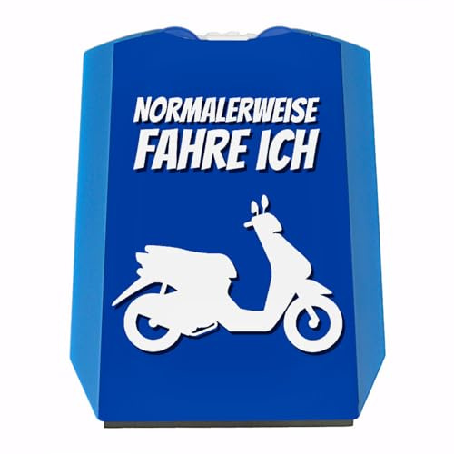 speecheese Parkscheibe mit Spruch: Normalerweise fahre ich Roller Geschenk für einen Rollerfahrer zum Geburtstag oder als Mitbringsel zum Führerschein tolle Geschenkidee