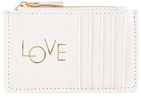 DRAEGER PARIS 1886 Unisex Reißverschluss – Love – Weiß kartenhalter