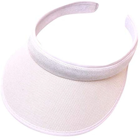 Unisex Visor Schirmmütze Sonnenvisor Sonnenschutz Sonnenhut Strandvisor Herren Damenvisor Baseball Kappe Visor Cap Baseball Golf Cap Sonnenblenden Sommerhut mit großer Krempe (Weiß, One Size)