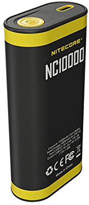 Nitecore NC10000 - Cargador ligero (10.000 mAh, linterna integrada, 50 lúmenes)