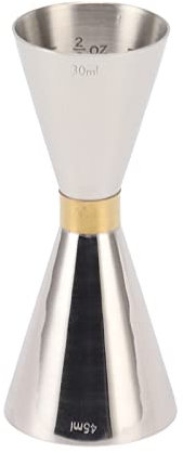 Cóctel Jigger Cóctel Doble Jigger 304 Barra de Acero Inoxidable Taza Medidora con Escala Shot Jigger Japonés Barra Profesional Herramientas de Medición de Alcohol para Fiesta (Color Original)