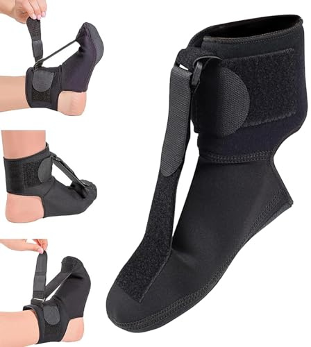 Zuasdvnk Guide notturne per fascia plantare, morbide calze da notte per fascia plantare, stivali da sostegno, massaggiatore e calze da notte per fascia plantare