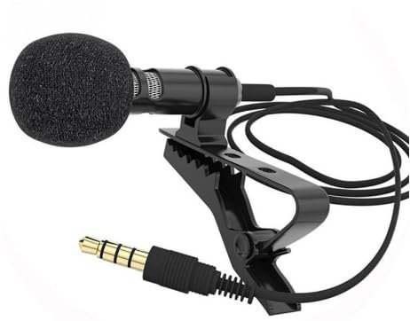 txingei Lavalier Lapel Microphone, Clip-on Professional Omnidirectional Condenser Lavalier Mic, 3.5mm Clip on Mic for Phone PC Laptop DSLR Camera Recording Podcast, Interview, Voice Dictation