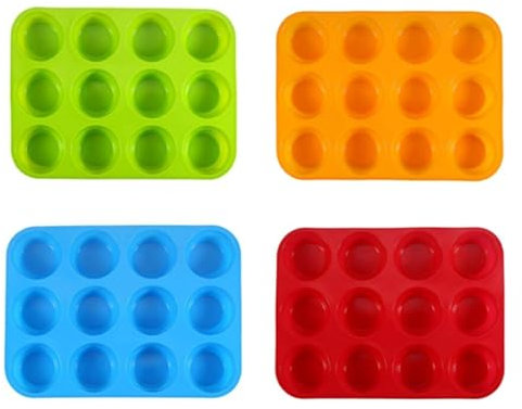 BHIAG Stampo for torta Muffin Teglia for mousse Utensili da forno Stampo for ciambella in silicone Griglia quadrata 9, 27x17 cm / 359(A)