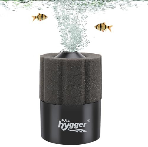 Hygger Filtro de Esponja para Acuario,Filtro Interior de Acuario,Aquarium Filter Fish Tank Filter con Bolas de Cerámica Filtradas para 5-91 litros Breeding Fry Shrimp Snails Betta Tank(S)