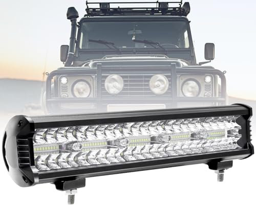 CCLIFE Led Arbeitsscheinwerfer 12V Scheinwerfer 300W Auto Traktor 15 Zoll IP67 Offroad 6500K Wasserdicht Arbeitslicht Spotlight für SUV UTV ATV LKW, 1 Stück CushHom
