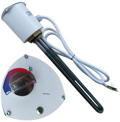 PAG Turbo GmbH® - Elektroheizstab Heizstab Heizpatrone für Boiler PV geeignet m. Temperaturregler 230V/400V 4,5kW und 6kW - Gewinde 6/4 (4,5kW - 230/400V - 6/4)