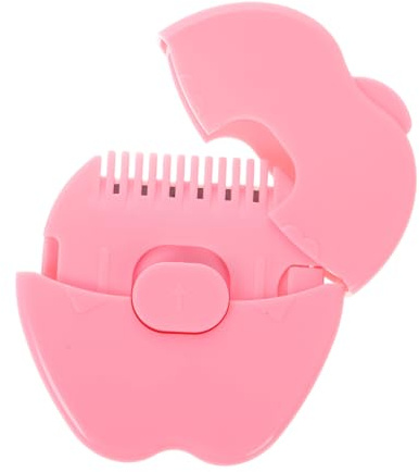 RORPOIR Manueller Haarschneider Kamm aus Kunststoff für Babys und Mädchen Multifunktionales Design mit Komfortabler Nutzung Niedliches Rosa Styling für Hause und Salon