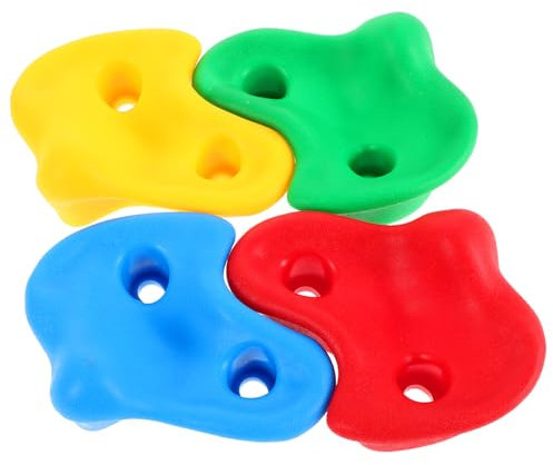 KONTONTY 4 Stück Klettergriffe Für Kinder Lebendige Steine Für Kletterwände Im Innen Und Außenbereich Fördern Die Körperliche Aktivität Für Kletterwände