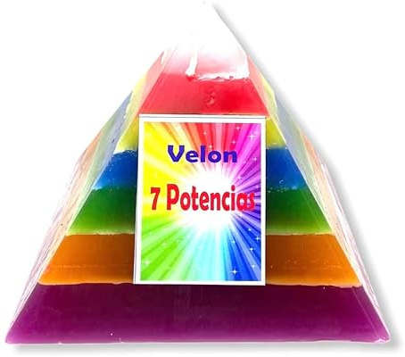 Velon Piramide delle Sette Potenze - Candele e Aromi - 15x15x15cm - OSTENATURA