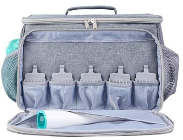 Schutztasche – Aufbewahrungstasche, Haustierpflege-Zubehör, Vakuum-Aufbewahrungstasche für Hundepflege, Reise-Tragetasche für Haarschneider, Reinigungsbürste, Trimmer, Düsenkopf, grau, 35x24x9cm