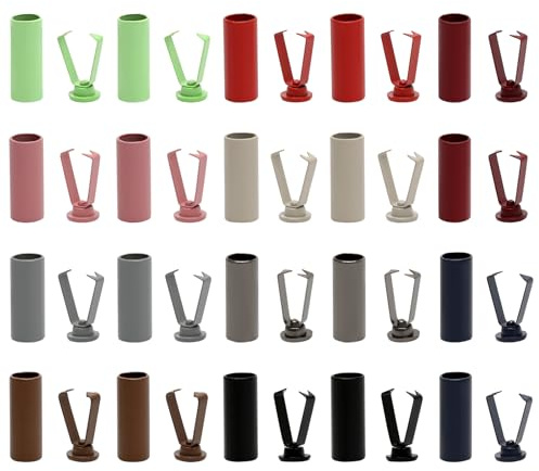 20 Pcs Metal Shoe Laces Ends, Hollow Zinc Clothes Rope End Caps, Metals Hoodie Cord Tips Colorful for Sweatpants Drawstring